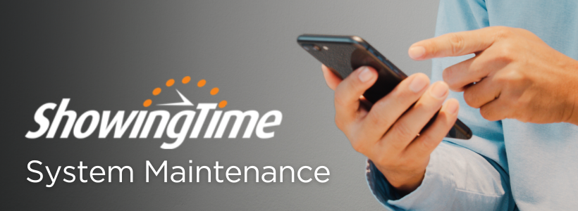 ShowingTime System Maintenance CT Banner