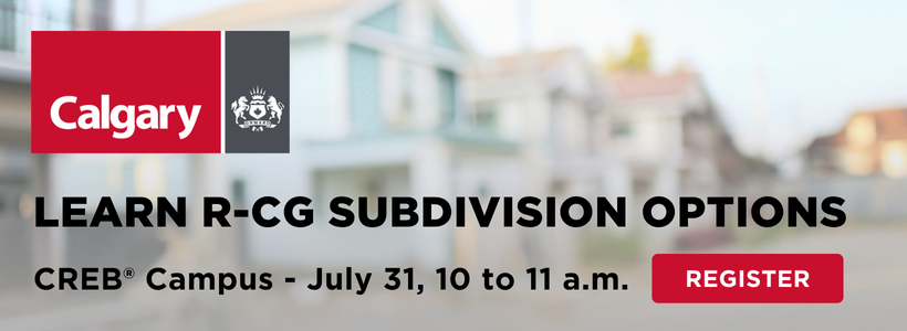 City of Calgary Course Learn RCG Subdivision options